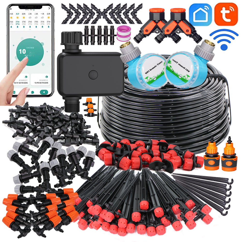 Smart Garden Irrigation System - スマートガーデン灌漑システム,30〜50m,調整可能,冷却ノズル,温室,自動給水装置