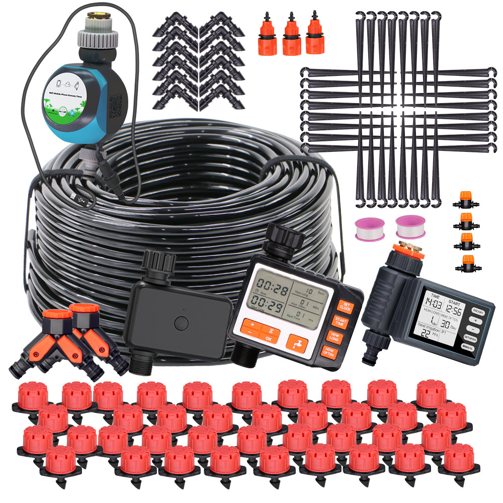 Smart Garden Irrigation System - 調整可能な自動散水キット1/4 