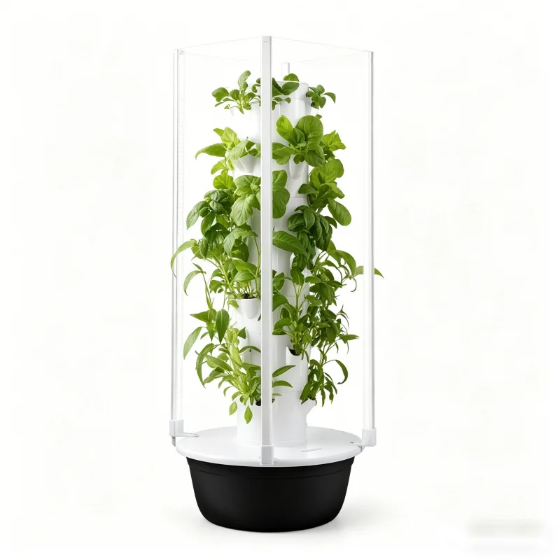 5層式スペースツリー水耕栽培タワー 室内スマート野菜ハーブプ - Smart Garden Tower のレビューと価格