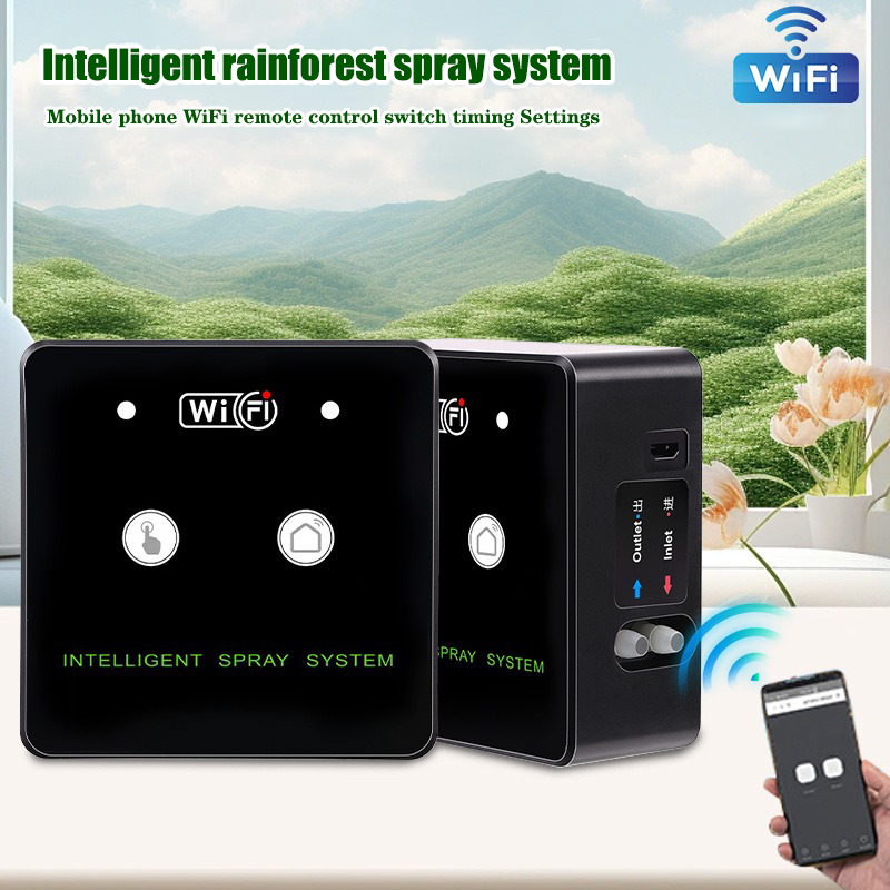 熱帯雨林噴霧器 WiFi 制御自動ミスト熱帯雨林タイミングス - Smart Garden Irrigation System のレビューと価格