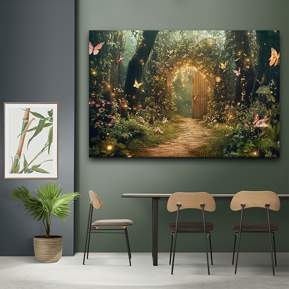 魅惑的な春のおとぎ話の背景 - 蝶と鮮やかな魔法の庭、誕生日 - Smart Garden Diy のレビューと価格