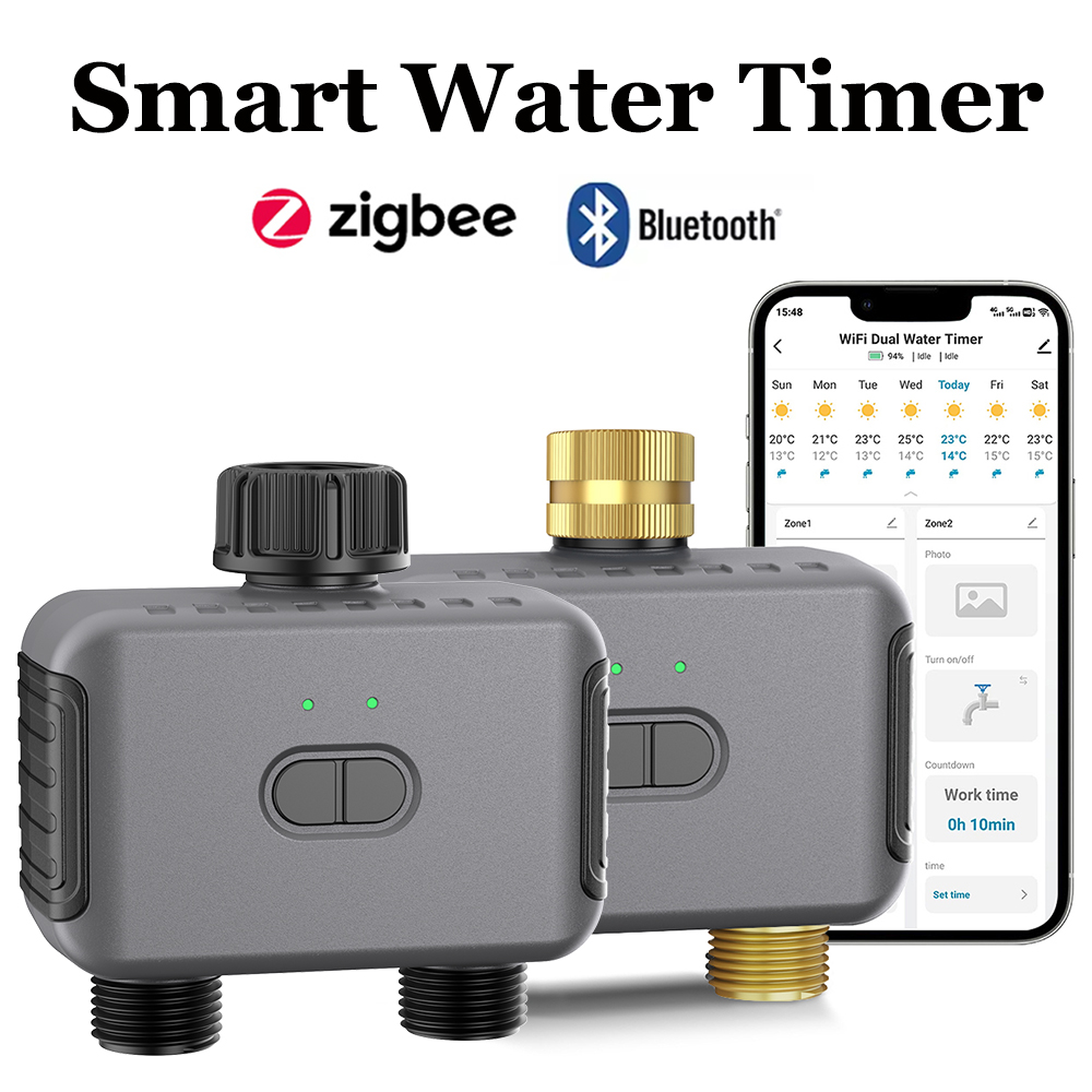 Tuya スマートウォータータイマー Zigbee/BT 自 - Smart Garden Irrigation System のレビューと価格