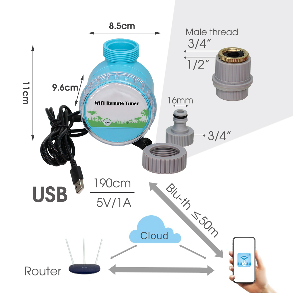 スマートガーデン灌漑システム,30〜50m,調整可能,冷却ノ - Smart Garden Irrigation System のレビューと価格