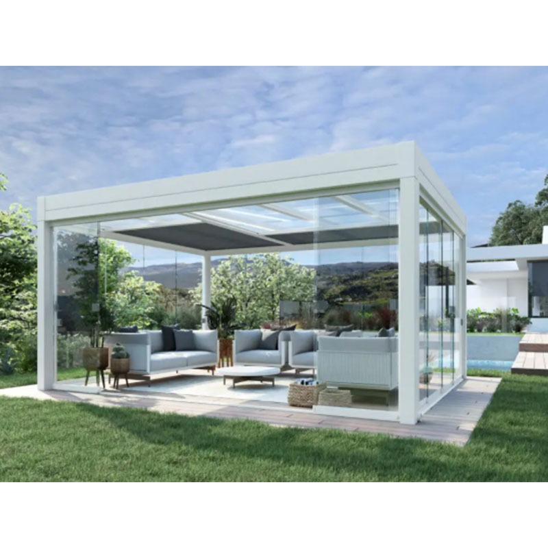 【激安セール】モダンデザイン電動スマート電動格納式アルミガラ - Smart Garden Electric Pergola のレビューと価格