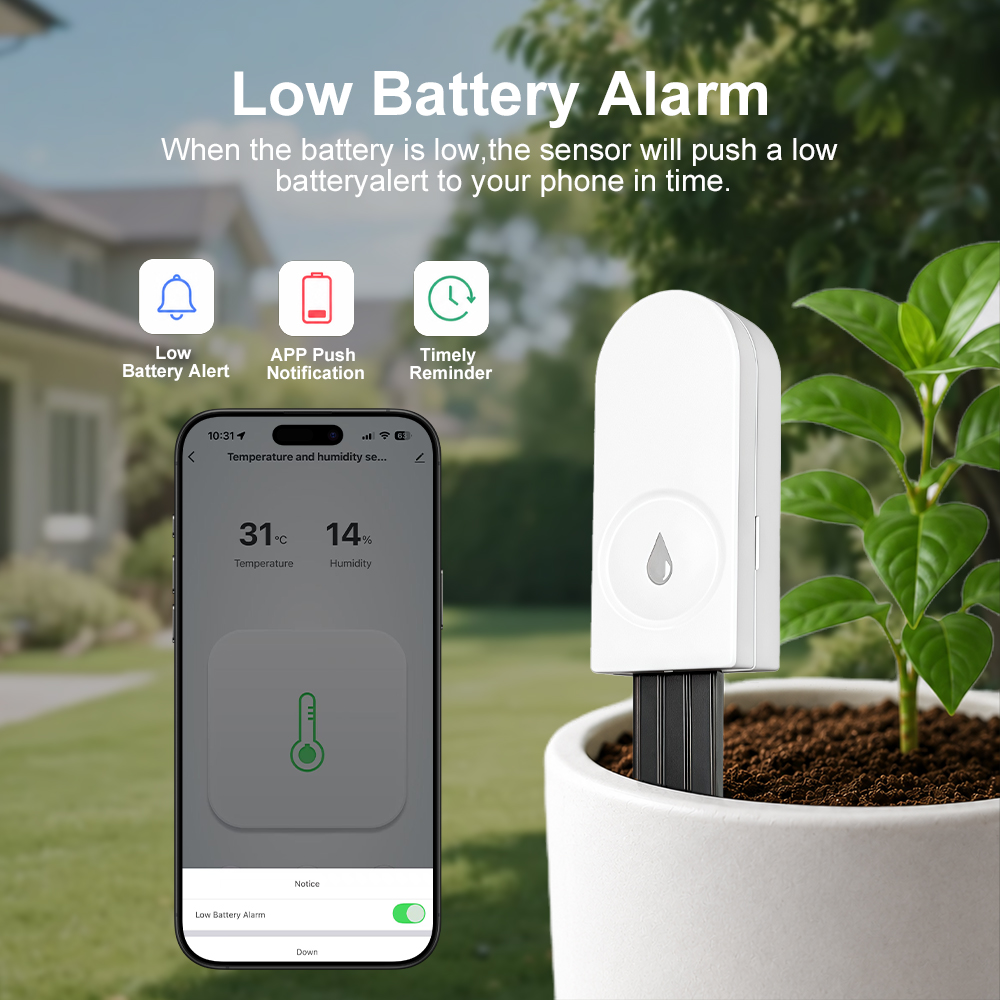 Zigbee 3.0 土壌水分センサー 温度と湿度計 サーモ - Smart Garden Irrigation System のレビューと価格