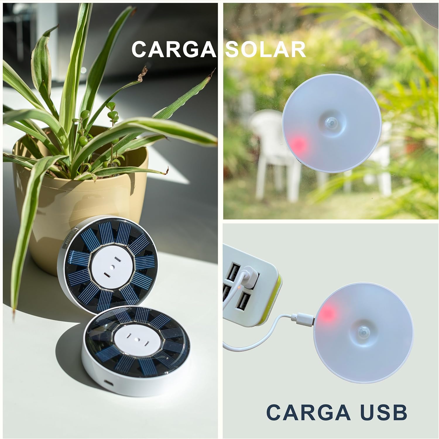 モーションセンサーナイトランプ充電式USBソーラーガーデンラ - Smart Led Garden のレビューと価格