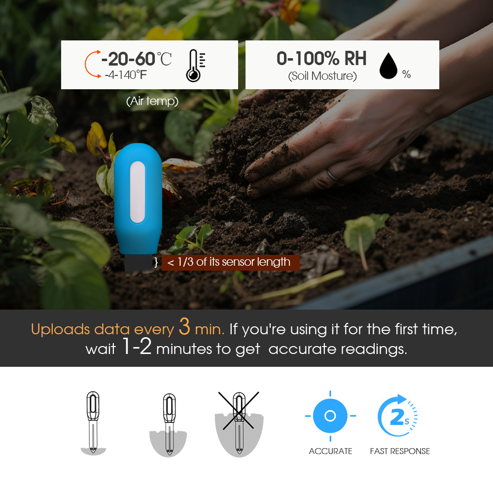 1 個 Tuya Zigbee 土壌センサー湿度温度水分検出 - Smart Garden Is のレビューと価格