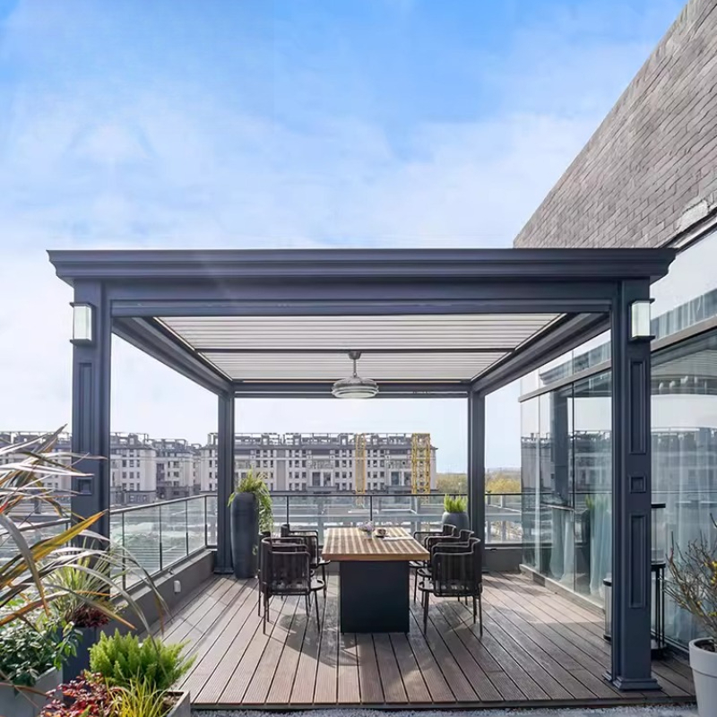 電動ルーバー付きパビリオンヴィラガーデン、スマートパーゴラ、 - Smart Garden Electric Pergola のレビューと価格