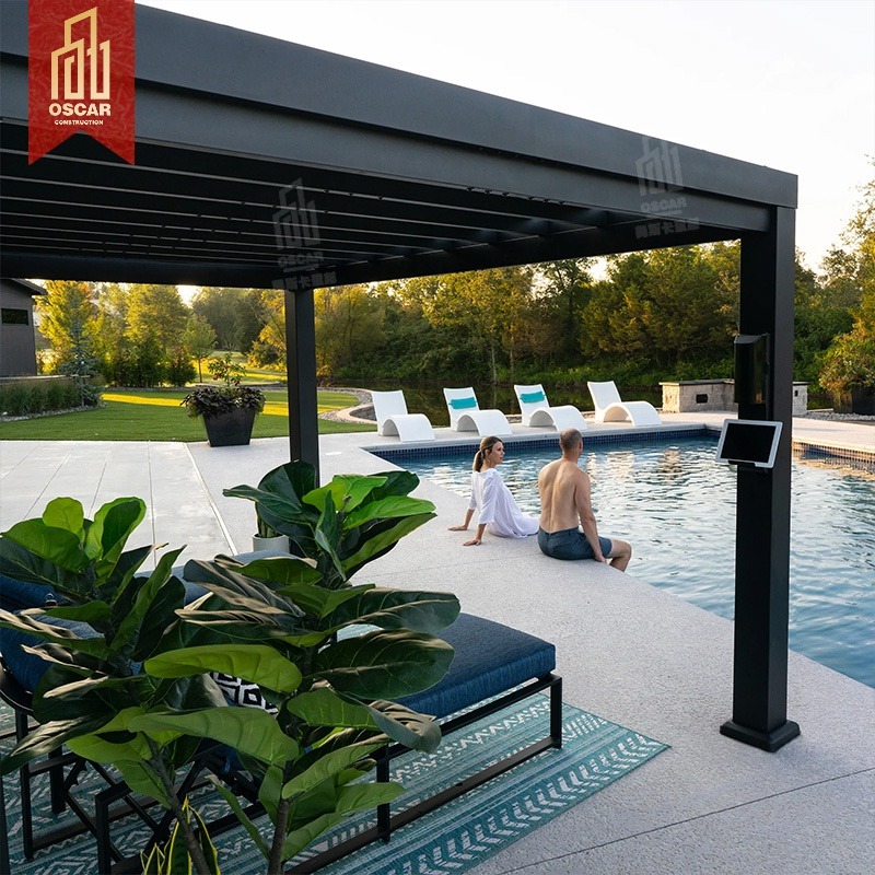 【激安販売中】電動ルーバー付きガーデンパーゴラ、屋外用アルミ - Smart Garden Electric Pergola のレビューと価格