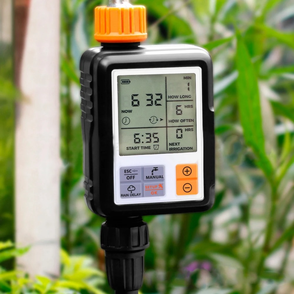 電子式ガーデンウォータータイマー、自動スマート大型LCDディ - Smart Garden Irrigation System のレビューと価格