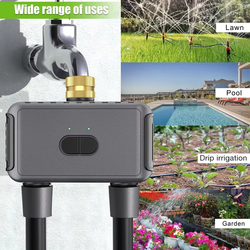 WAP01 WiFiアプリ制御 デュアルホース水タイマー ス - Smart Garden Irrigation System のレビューと価格