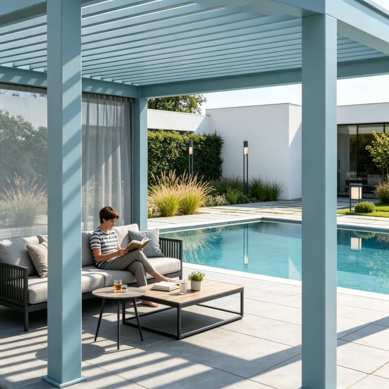 スマート電動パーゴラ アルミ製電動ルーバー 防水リモコン付き - Smart Garden Electric Pergola のレビューと価格