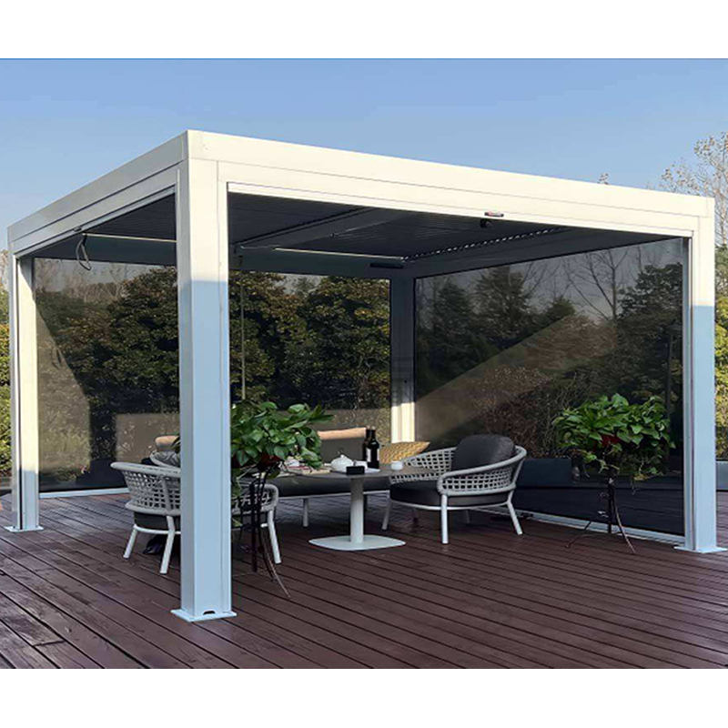 スマート電動パーゴラ アルミ製電動ルーバー 防水リモコン付き - Smart Garden Electric Pergola のレビューと価格