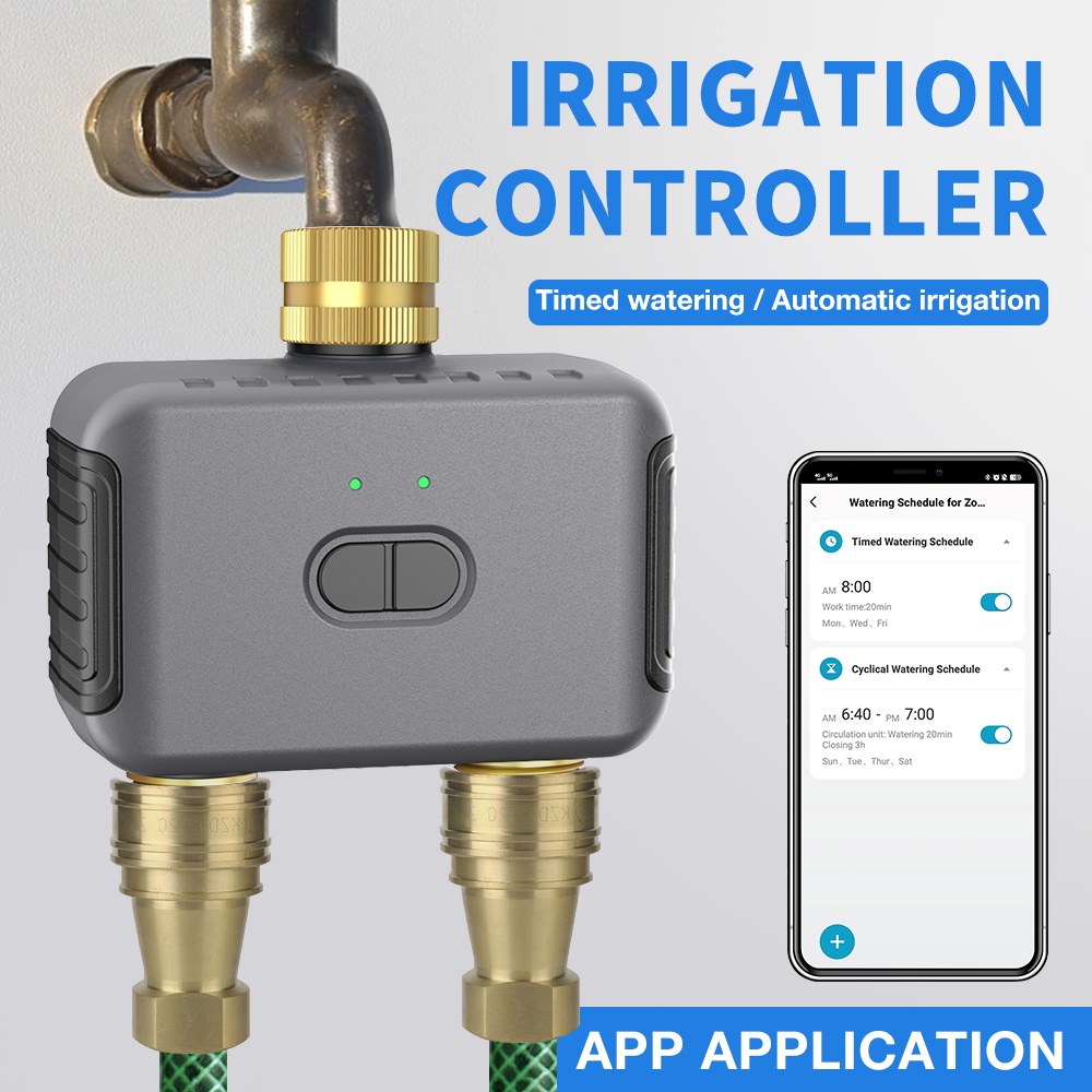 Tuya 2 ゾーン散水タイマー庭自動灌漑コントローラー散水 - Smart Garden Irrigation System のレビューと価格